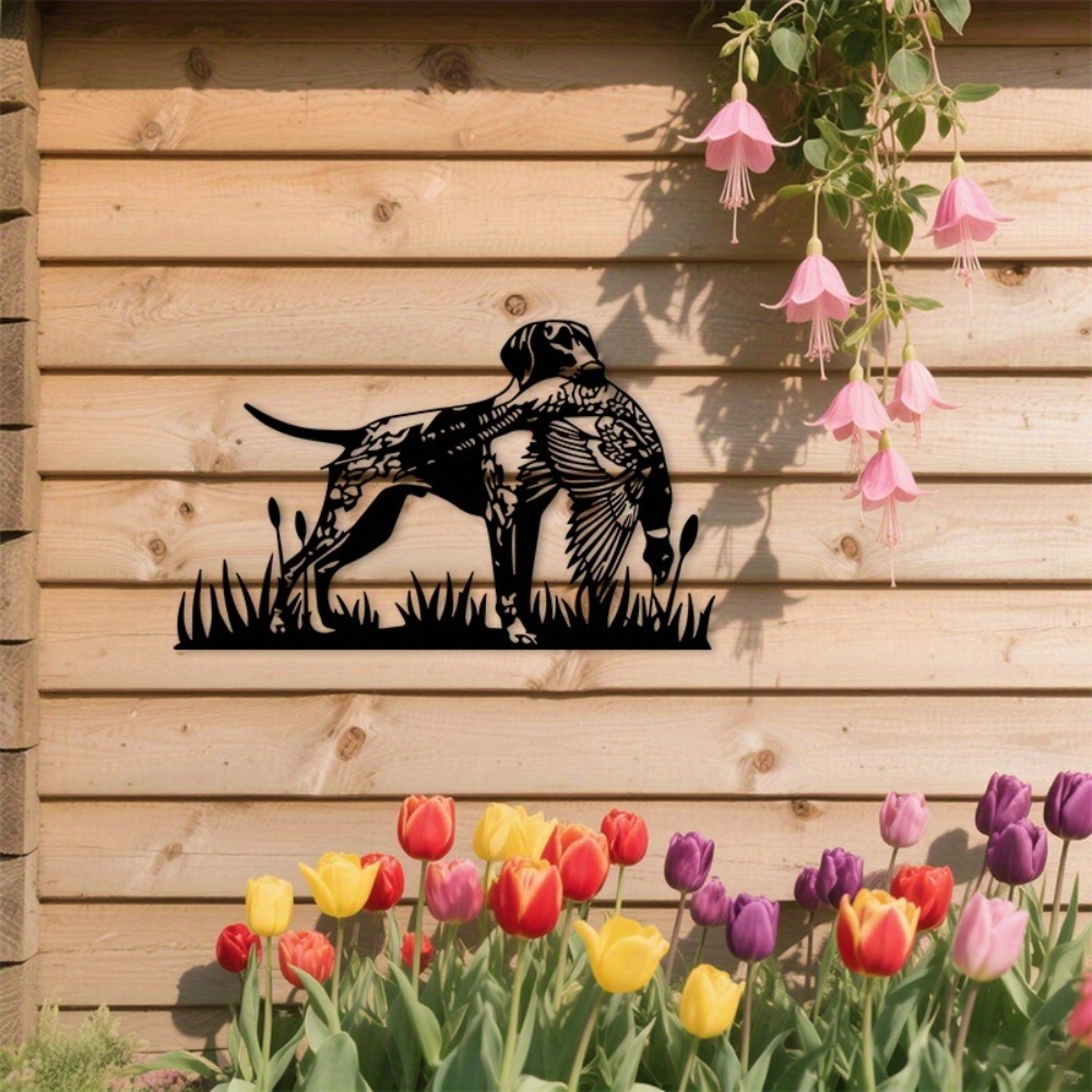 Outdoor Hunting Dogs - CIFBUY Metalowa dekoracja ścienna z wizerunkiem