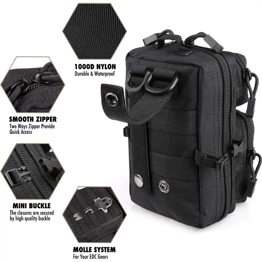 Outdoor Hunting Gear Storage - Mała, uniwersalna torba Molle, idealna do
