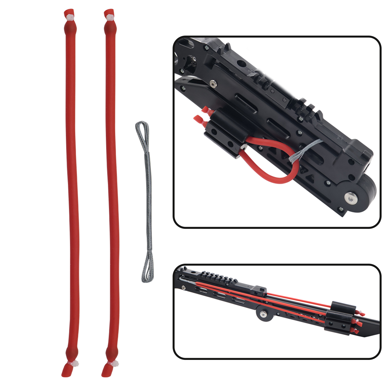 Outdoor Hunting Launcher - Składane gumy do procy, gumy myśliwskie