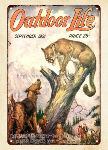 Outdoor Hunting Dogs - Kup tabliczkę metalową z okładką magazynu