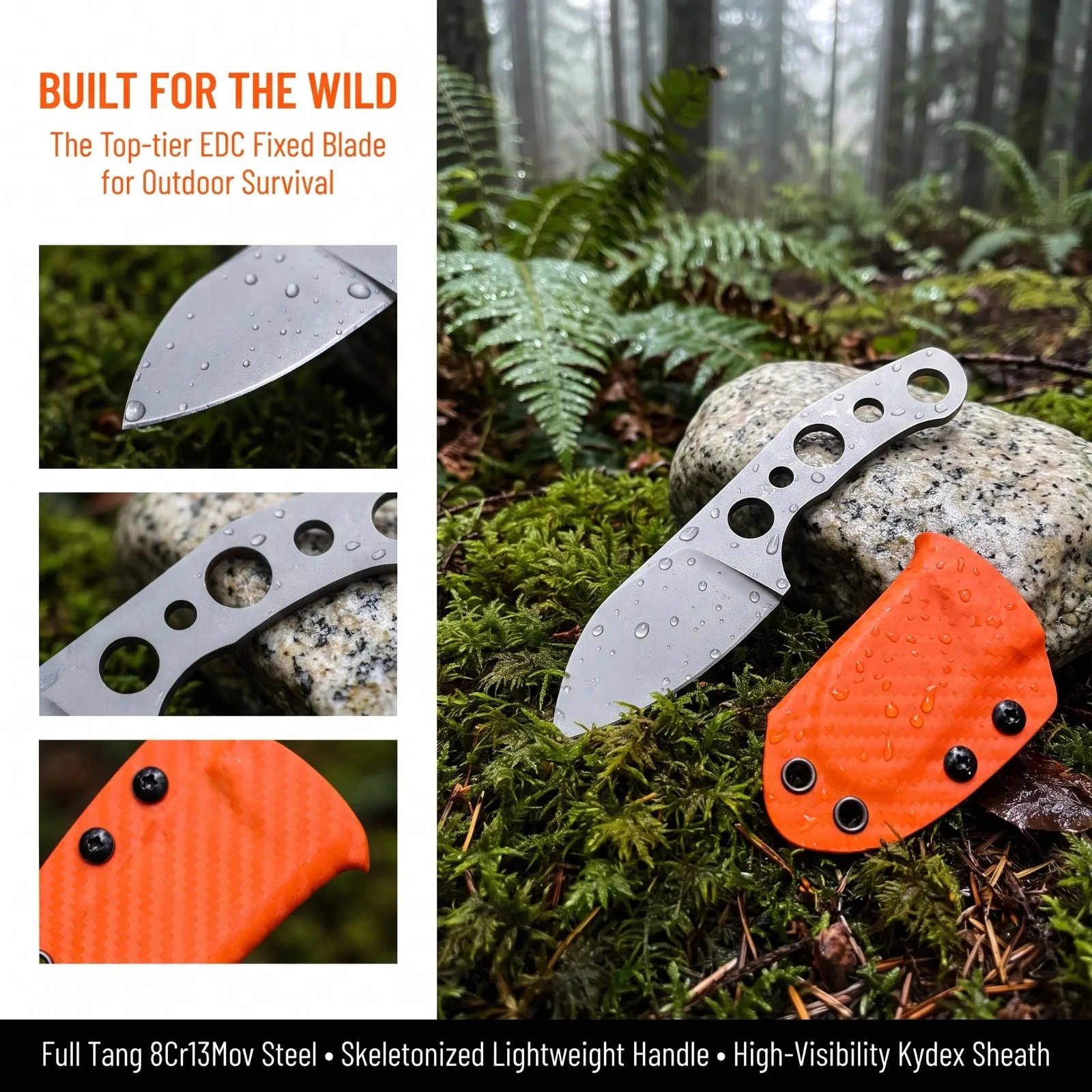 Narzędzie wielofunkcyjne z nie – Knife Hunting Fixed Blade recenzja i cena