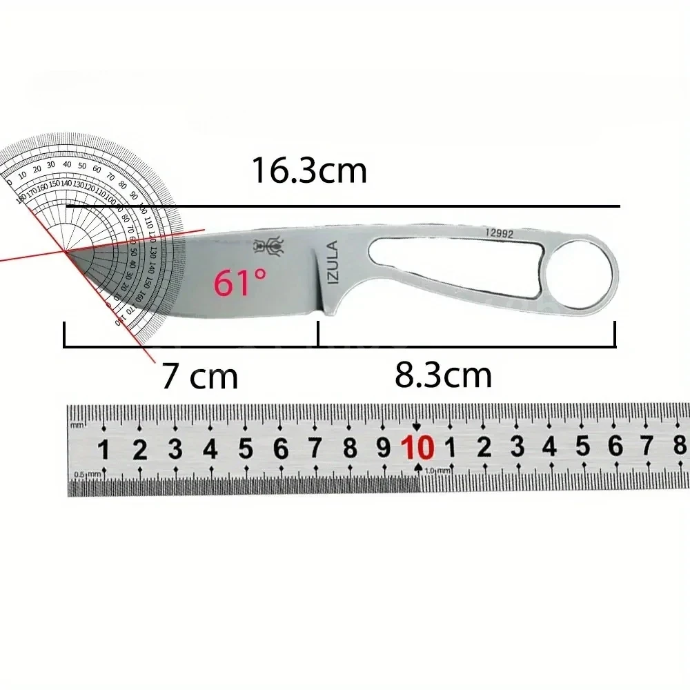 Nóż prosty IZULA o wysokiej wy – Knife Hunting Fixed Blade recenzja i cena